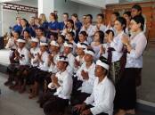 Woolooware High School students on their recent trip to Bali as part of a languages immersion program. Picture supplied